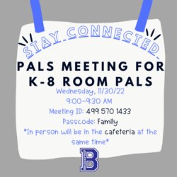 BPA South PALS Meeting will take place tomorrow!